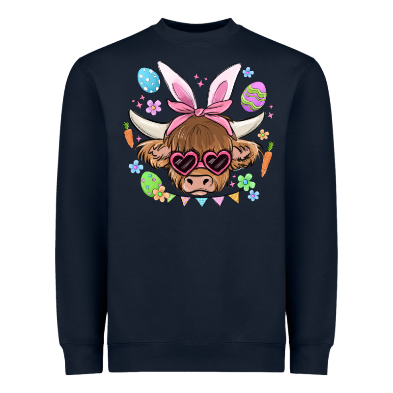Easter Cow Heavyweight Sweatshirt by MaliasSmallBusiness | Teevron
