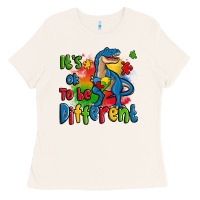 Bone it's ok to be different autism trex Ladies Tee - Zillion Design Studio