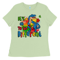 Matcha it's ok to be different autism trex Ladies Tee - Zillion Design Studio