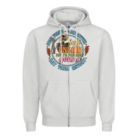 Dove Grey some things are better left unsaid Zipper Hoodie - Artiststas