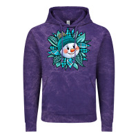 Cloud Purple cute snowman winter sunflower Vintage Hoodie - Jasminsmagicworld