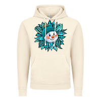 Vintage Artic cute snowman winter sunflower Vintage Hoodie - Jasminsmagicworld