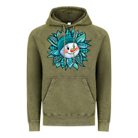 Cute Snowman Winter Sunflower Vintage Hoodie | Teevron