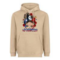 Mushroom Puerto Rico messy bun Heavyweight Hoodie - NancyCooperArtShop