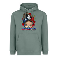 Puerto Rico Messy Bun Heavyweight Hoodie | Teevron