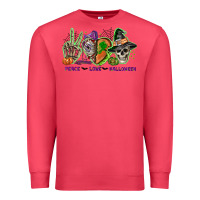 Cardinal Peace love Halloween Premium Sweatshirt - NancyCooperArtShop