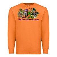 Carrot Peace love Halloween Premium Sweatshirt - NancyCooperArtShop