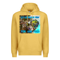 Antique Gold let us thank hım for our food Premium Hoodie - TumblerDesignByShophia