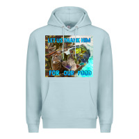 Blue Mist let us thank hım for our food Premium Hoodie - TumblerDesignByShophia