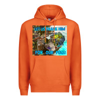 Carrot let us thank hım for our food Premium Hoodie - TumblerDesignByShophia