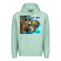 Seafoam let us thank hım for our food Premium Hoodie - TumblerDesignByShophia