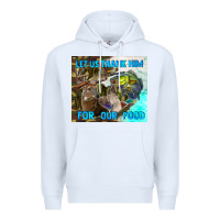 Let Us Thank Hım For Our Food Premium Hoodie | Teevron