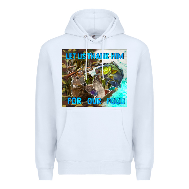 Let Us Thank Hım For Our Food Premium Hoodie by TumblerDesignByShophia | Teevron