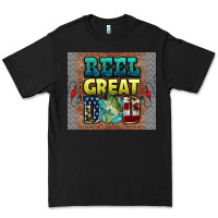 Black reel great dad Premium Tee - HRA Design Shop