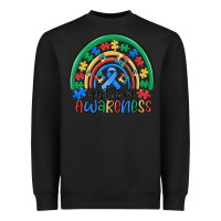 Autism Awareness Rainbow Heavyweight Sweatshirt | Teevron