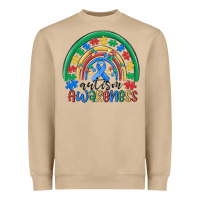 Mushroom autism awareness rainbow Heavyweight Sweatshirt - MaliasSmallBusiness