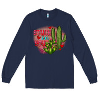 Navy stuck on you cactus Long Sleeve Tee - JahusDesignShop