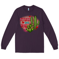 Plum stuck on you cactus Long Sleeve Tee - JahusDesignShop