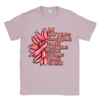 Lilac pink sunflower and cancer ribbon breast cancer Classic Tee - MaliasSmallBusiness