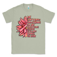 Matcha pink sunflower and cancer ribbon breast cancer Classic Tee - MaliasSmallBusiness