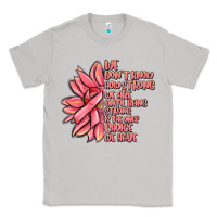 Moon Dust pink sunflower and cancer ribbon breast cancer Classic Tee - MaliasSmallBusiness