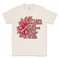 Natural pink sunflower and cancer ribbon breast cancer Classic Tee - MaliasSmallBusiness