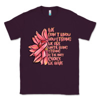 Plum pink sunflower and cancer ribbon breast cancer Classic Tee - MaliasSmallBusiness
