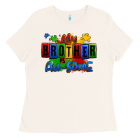 Bone my brother is ausome autism Ladies Tee - Zillion Design Studio