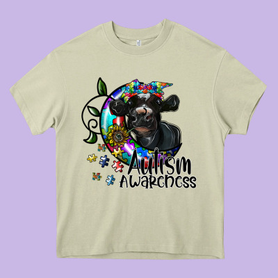 Autism Awareness Heavy Core Tee Designed By Sublimationcraftshop