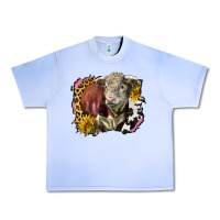 Grape Ice hereford bull western background Urban Heavy Tee - LillyAllenDesigns