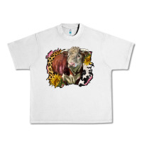 Hereford Bull Western Background Urban Heavy Tee | Teevron