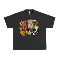 Pigment Black hereford bull western background Urban Heavy Tee - LillyAllenDesigns
