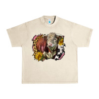 Sandshell hereford bull western background Urban Heavy Tee - LillyAllenDesigns