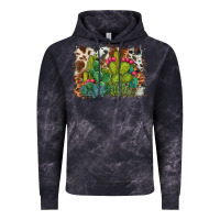 Cloud Black watercolor cactus western background Vintage Hoodie - BarkalooDesign