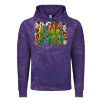 Cloud Purple watercolor cactus western background Vintage Hoodie - BarkalooDesign