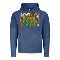 Vintage Denim watercolor cactus western background Vintage Hoodie - BarkalooDesign