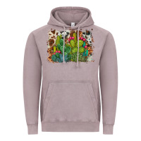 Vintage Zinc watercolor cactus western background Vintage Hoodie - BarkalooDesign