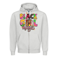Dove Grey black girl magic Zipper Hoodie - Artiststas