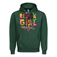 Sports Green black girl magic Zipper Hoodie - Artiststas