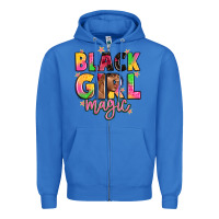 True Royal black girl magic Zipper Hoodie - Artiststas