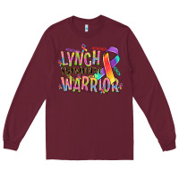 Burgundy lynch syndrome warrior Long Sleeve Tee - NancyCooperArtShop
