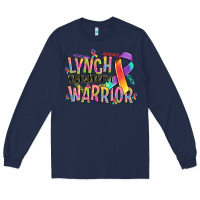 Navy lynch syndrome warrior Long Sleeve Tee - NancyCooperArtShop
