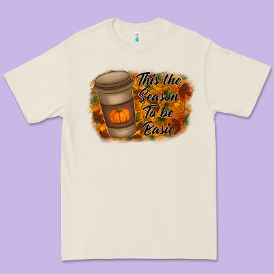 Tis The Season To Be Basic Premium Tee Designed By Racoondesign