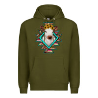 Army Green heifer cowhide aztec Premium Hoodie - JahusDesignShop
