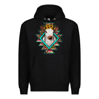 Black heifer cowhide aztec Premium Hoodie - JahusDesignShop