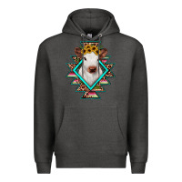 Charcoal Heather heifer cowhide aztec Premium Hoodie - JahusDesignShop