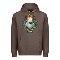 Coffee heifer cowhide aztec Premium Hoodie - JahusDesignShop
