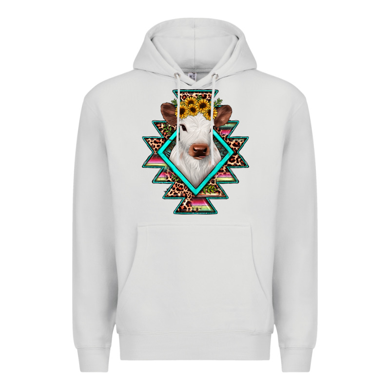 Heifer Cowhide Aztec Premium Hoodie by JahusDesignShop | Teevron