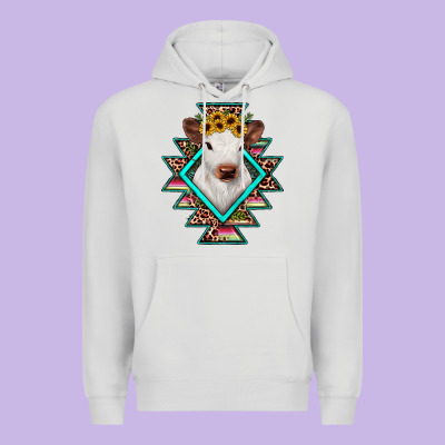 Heifer Cowhide Aztec Premium Hoodie Designed By Jahusdesignshop
