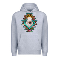 Heather Grey heifer cowhide aztec Premium Hoodie - JahusDesignShop